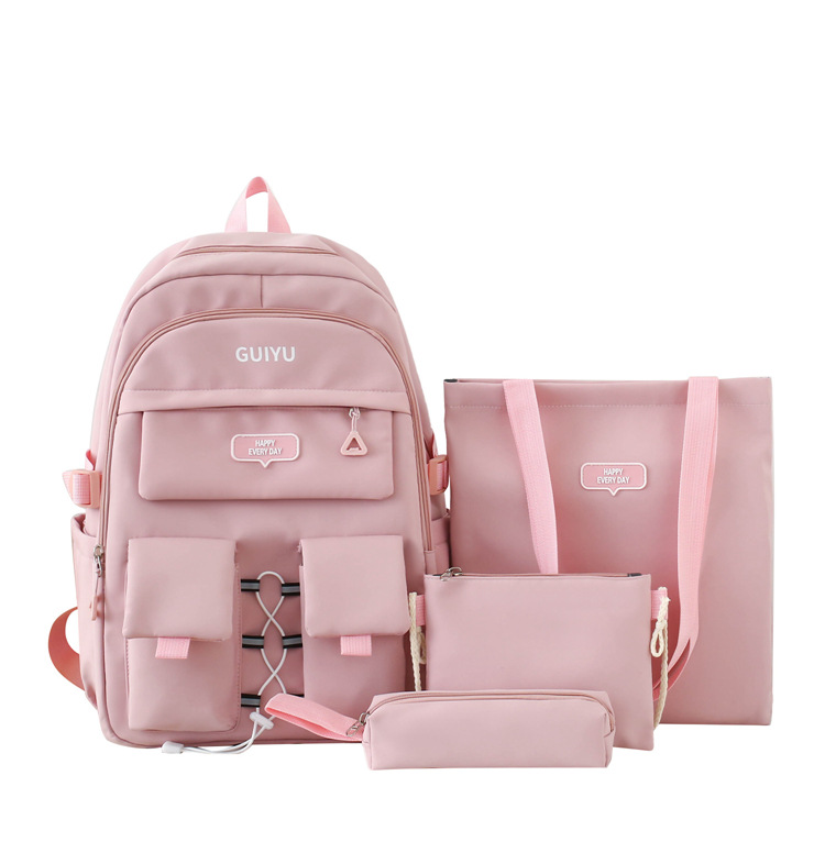 New Fashion Backpack for Male and Female Students Campus Schoolbag High-Looking Trendy Large Capacity Backpack