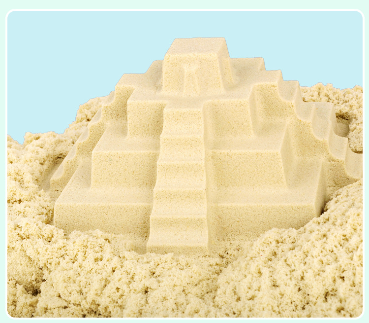 跨境热销儿童创意太空沙城堡套装魔力动力沙彩沙儿童玩具沙 模具