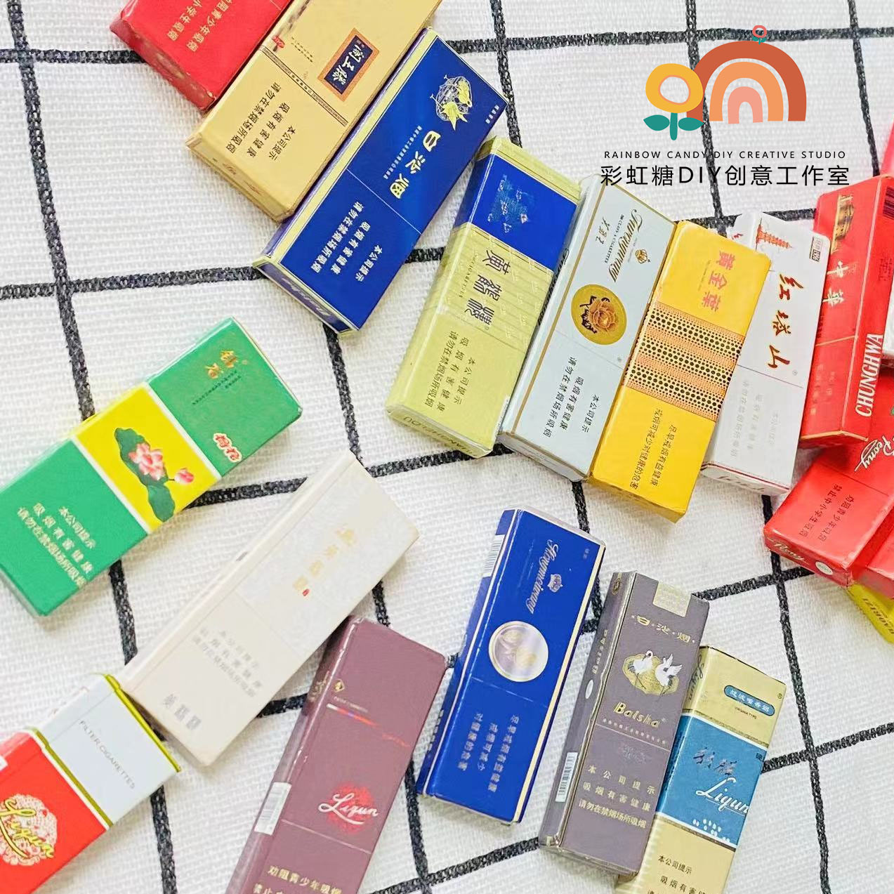 仿真树脂便利店整条香烟手工diy冰箱贴钥匙扣玩具小摆件饰品配件