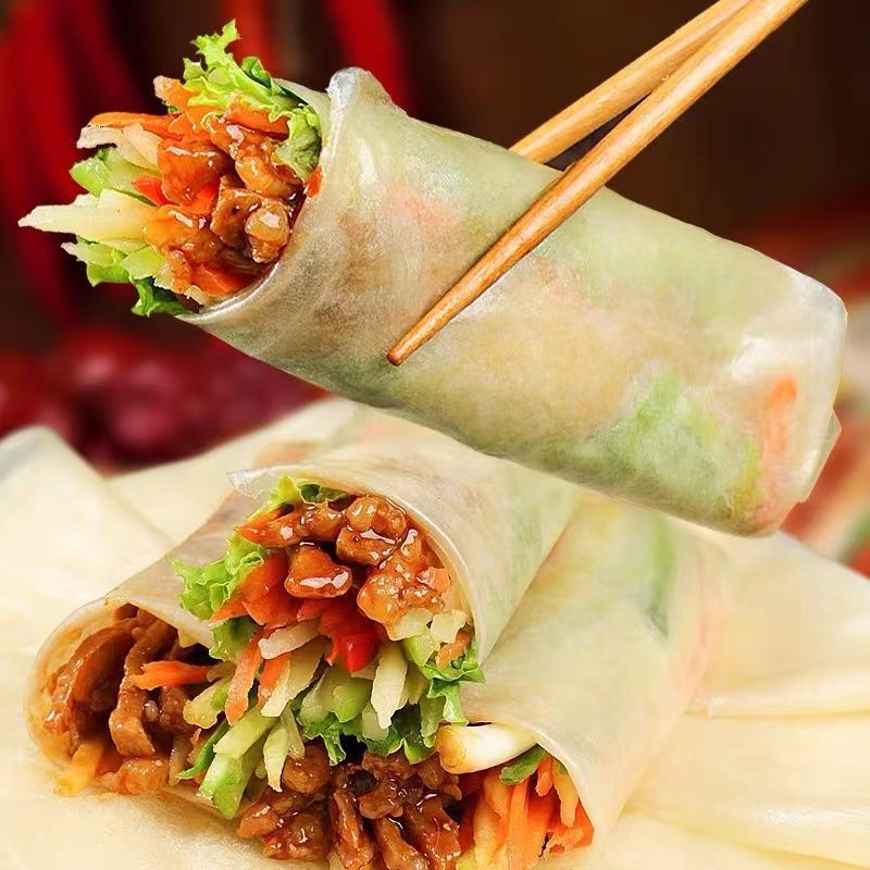 卷饼代发镇筋饼360g筋饼薄面饼春饼皮早餐方便家庭装厂家批发跨境