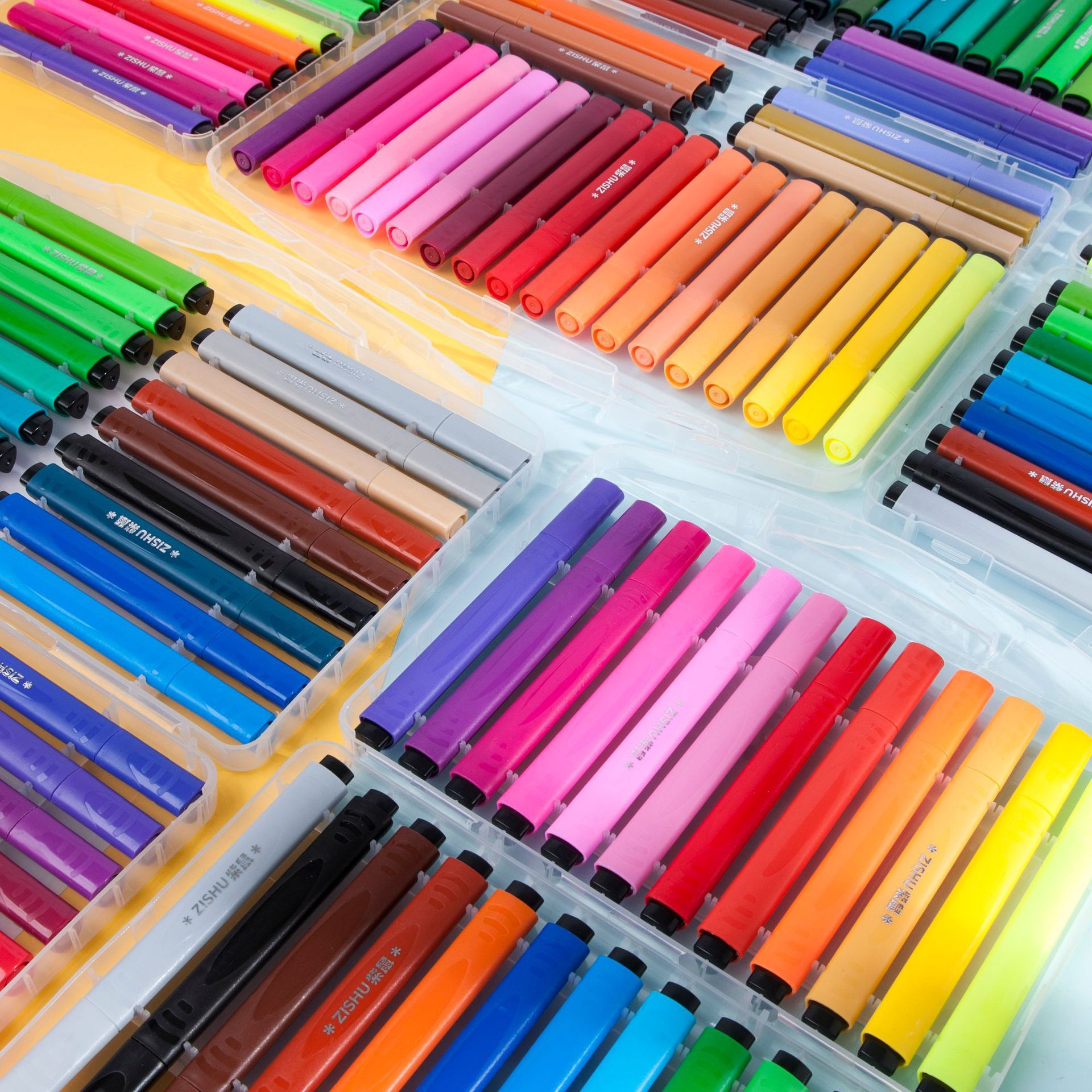 三角可水洗彩笔儿童水彩笔可擦洗水彩笔美术机构幼儿园涂鸦水彩笔