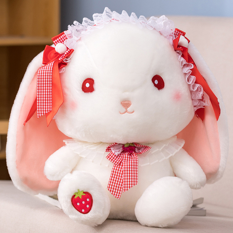 可爱少女心洛丽塔兔子公仔毛绒玩具小白兔玩偶抓机娃娃儿童节礼物