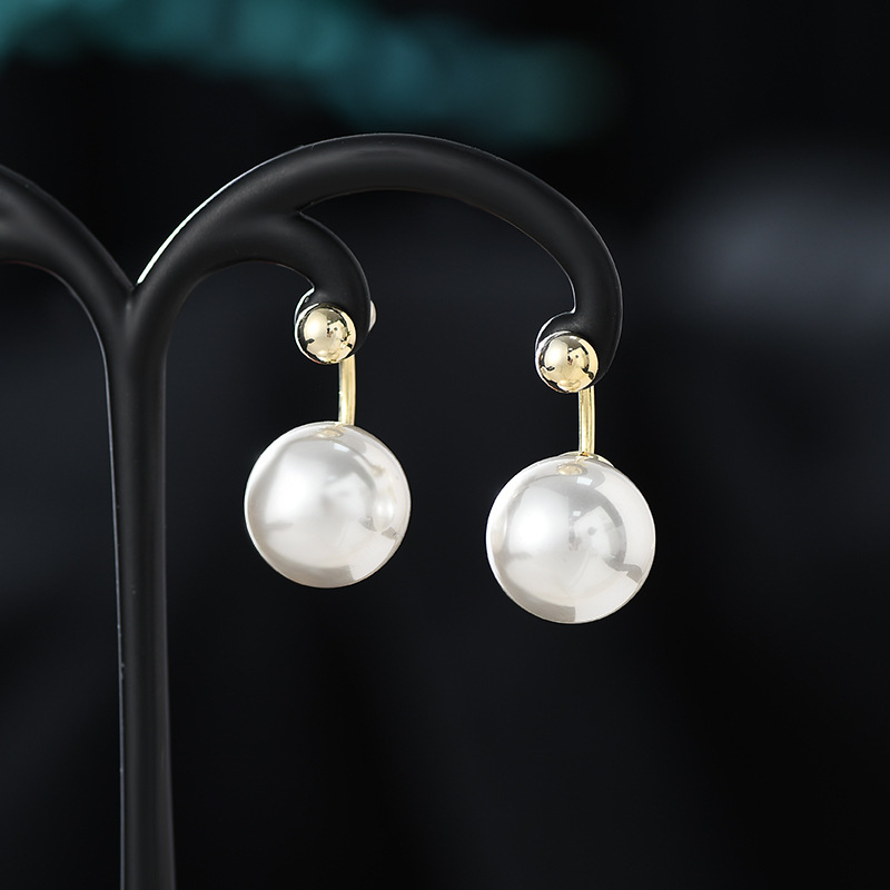 S925 Silver Pearl Stud Earrings Korean Style All-Match Fashion Earrings Women's 2023 New Fashion Ear Rings Wholesale