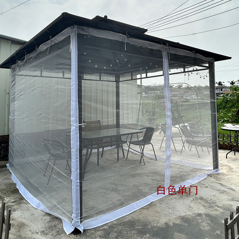 Outdoor Tent Mosquito Net Terrace Four-Corner Net Protection Cloth Tent Purse Net Anti Mosquito Garden Courtyard Pavilion Fly Net