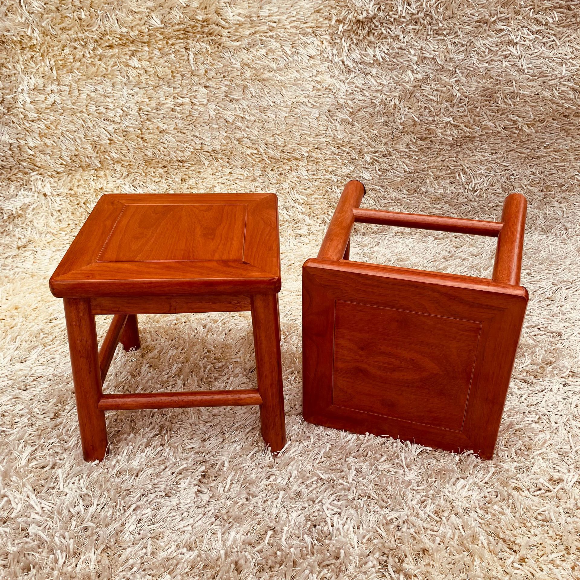 红木小方凳花梨木小凳子中式实木方凳子小板凳实木儿童矮凳换鞋凳