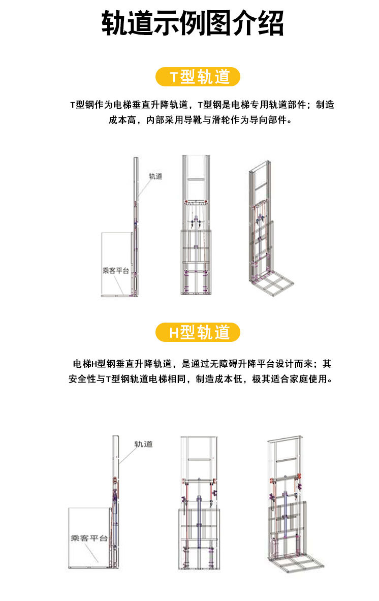 上门测量二层三层四层电梯简易复式观光电梯液压小型别墅家用电梯