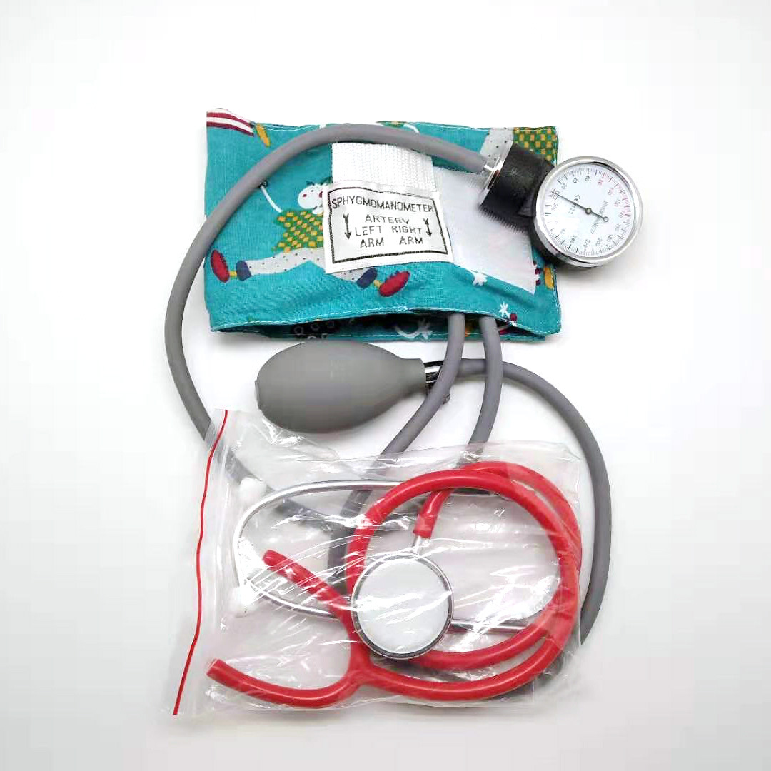 Medical Children's Sphygmomanometer Manual Blood Pressure Strap Stethoscope Blood Pressure Meter Dedicated Blood Pressure Measurement Suit English