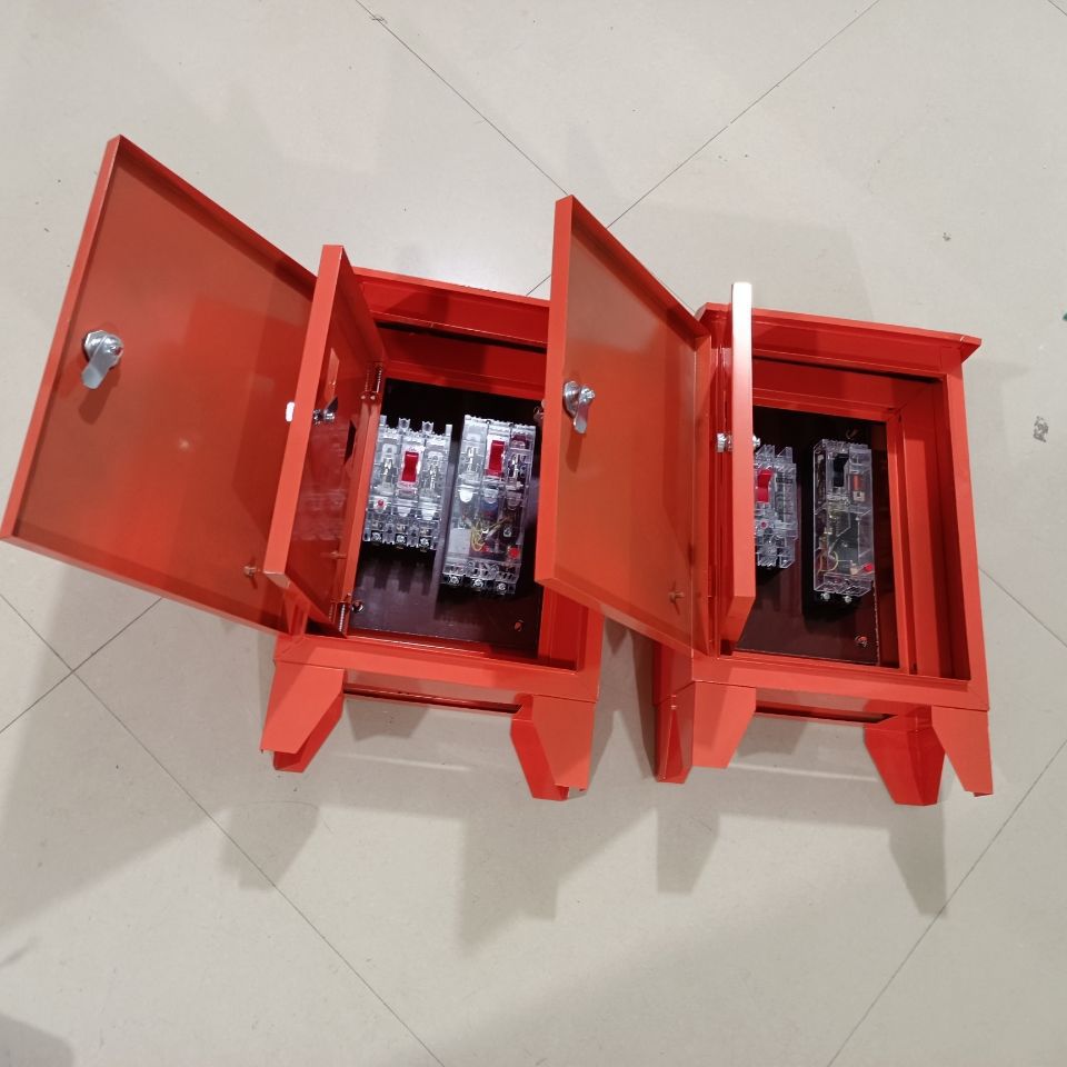双门工地三级工业配电箱户外防雨移动手提v/一机一闸动力箱