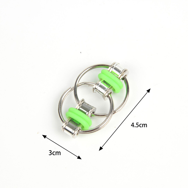 Fidget Cube Adult Vent Bike Iron Chain Toy Decompression Metal Keychains Decompression Chain Wholesale