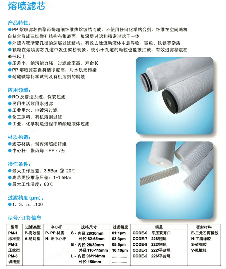 pp棉喷熔滤芯净水器10寸过滤芯pp滤芯过滤材料化工水处理滤芯批发