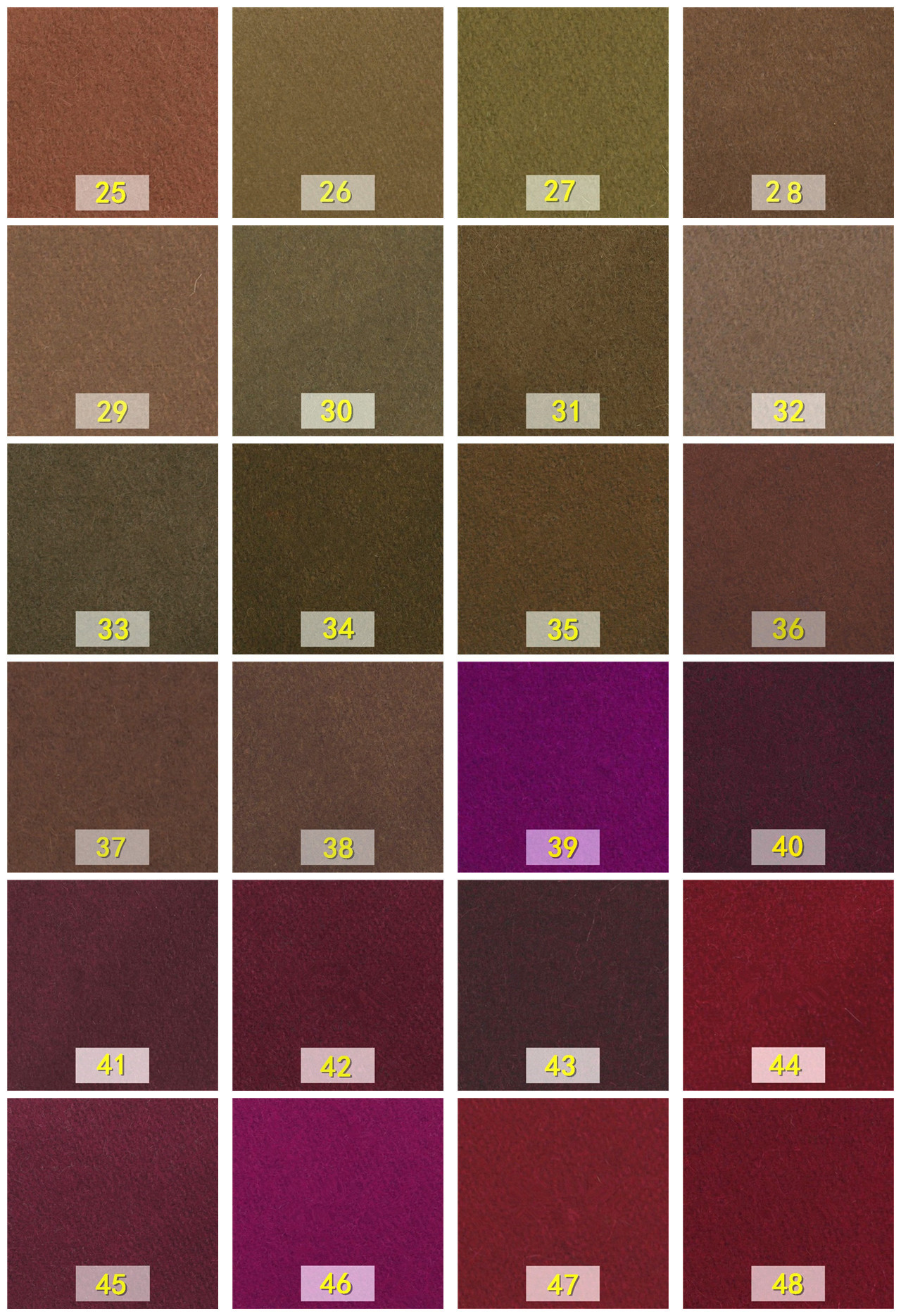 无可避免地存在不同程度的色差,尽管如此,才拼凑出这一版"图片色卡"