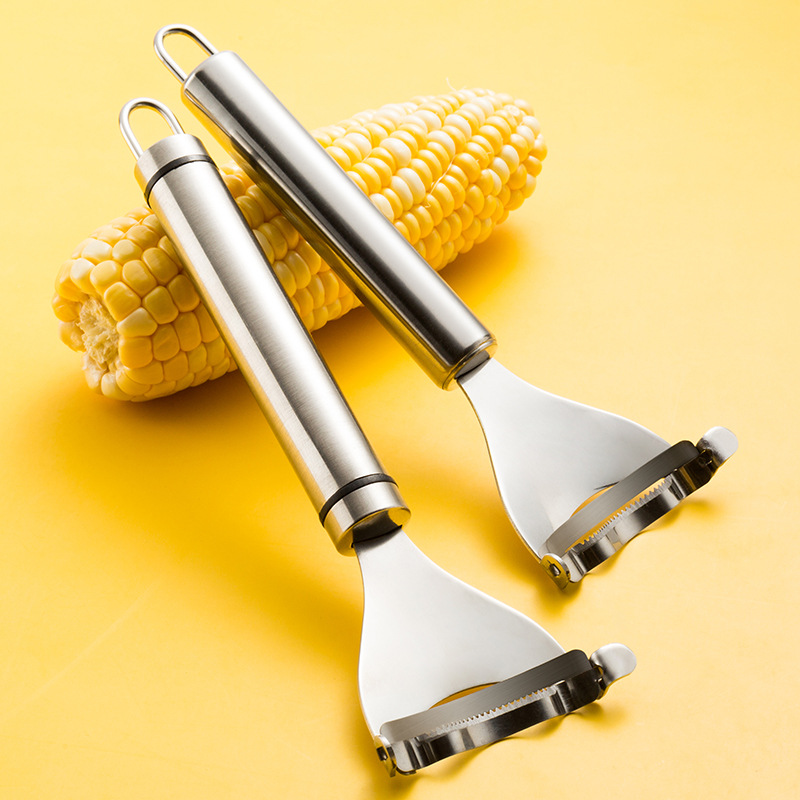 Corn Planer Peeling Device Household 304 Stainless Steel Kitchen Planer Corn Threshing Device Corn Peeler