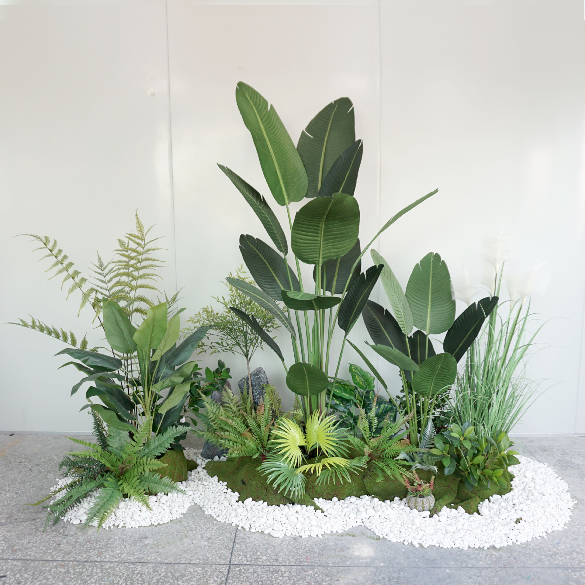 北欧仿真旅人蕉龟背叶龙血铁树蕨树植物盆栽室内客厅落地装饰盆景