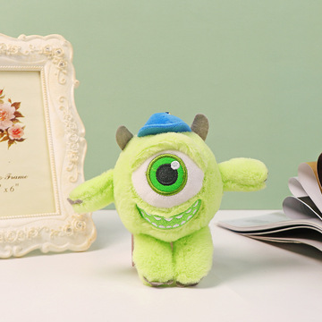 单眼怪小怪兽毛绒小公仔书包挂件批发卡通大眼仔汽车钥匙扣玩偶