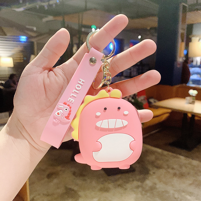 Kids Coin Purse Female Cute Korean Fan Cute Silica Gel Key Chain Pendant Cartoon Animal Coin Bag Stall Wholesale