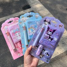 学生文具三丽鸥迷你手帐本六色圆珠笔胶带荧光笔手账套装生日礼物