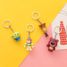 玩具总动员胡迪卡通礼品抓娃娃机钥匙圈链巴斯光年公仔钥匙扣挂件