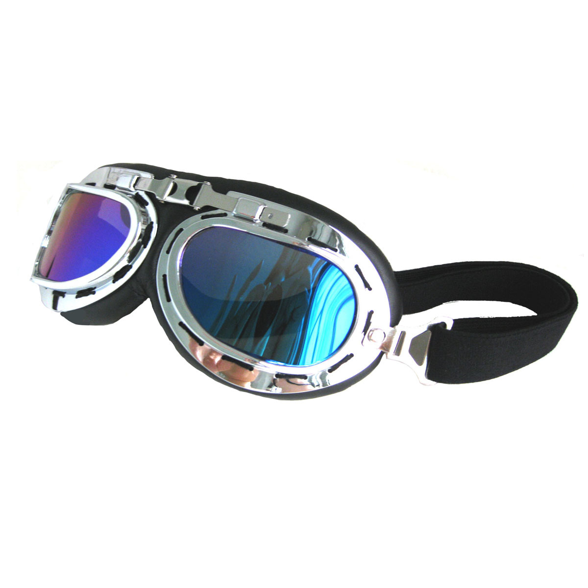 防风镜哈雷眼镜 uv400紫外线防护全半盔风镜挡风摩托车头盔太阳镜