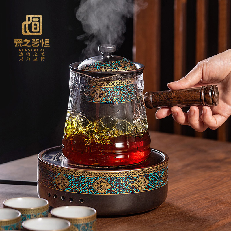 玻璃煮茶壶 电陶炉煮茶器套装家用烧茶壶小型办公烧水壶