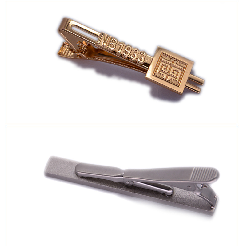 企业商务领带夹定制纪念礼品高档金属合金领带夹定做可带公司logo