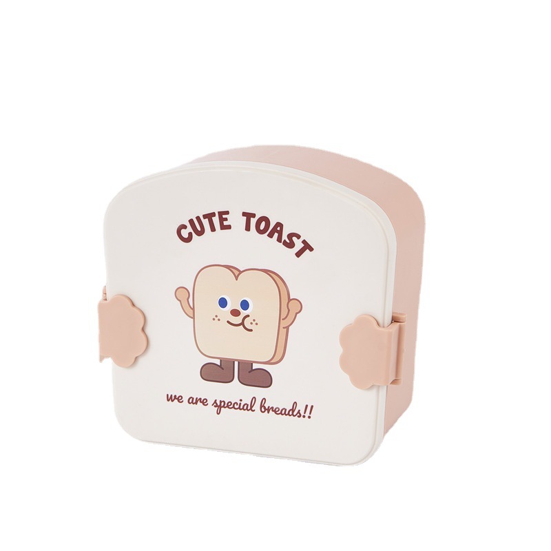 New Microwaveable Lunch Box Portable and Cute Lunch Box Student Office Worker Lunch Box Toast Lunch Box Heating Lunch Box