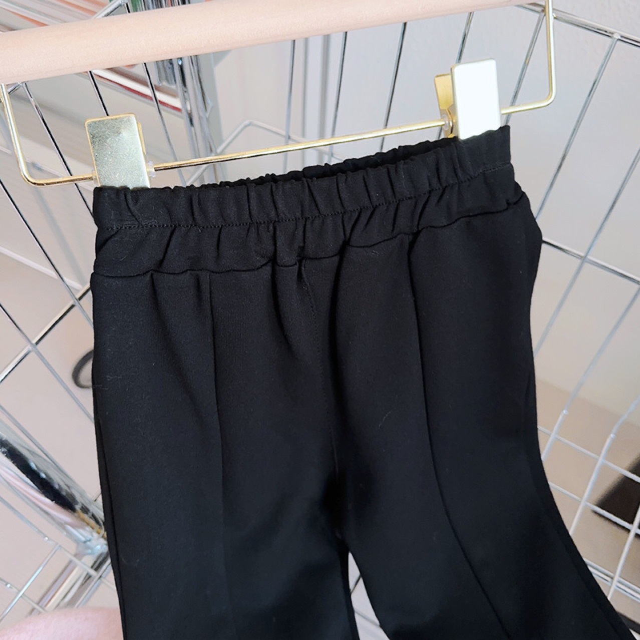 2023 Spring New Baby Girl's Trousers Bow Slit Casual Pants