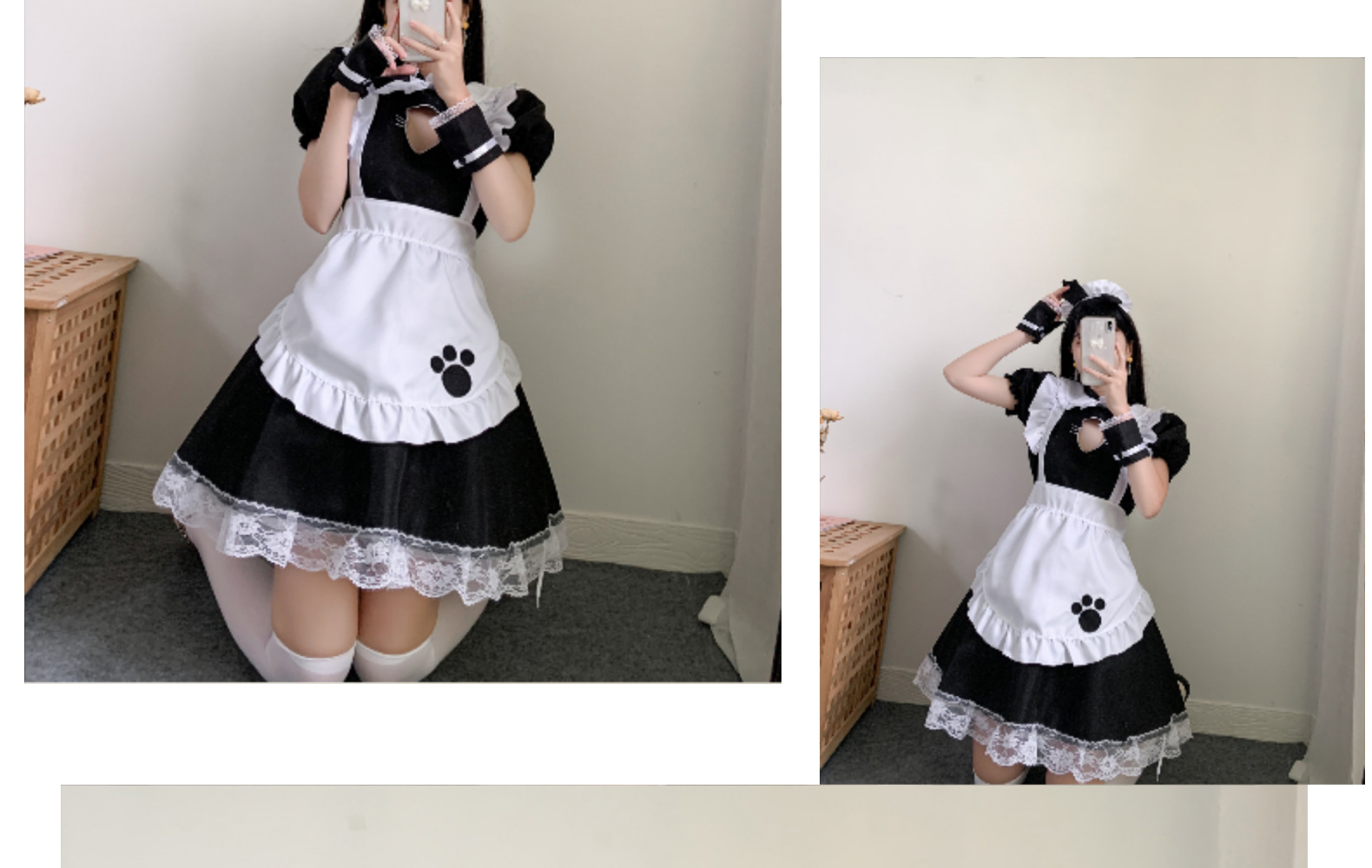 猫咪开胸女仆装 lolita猫娘性感洛丽塔动漫 可爱日系软妹服