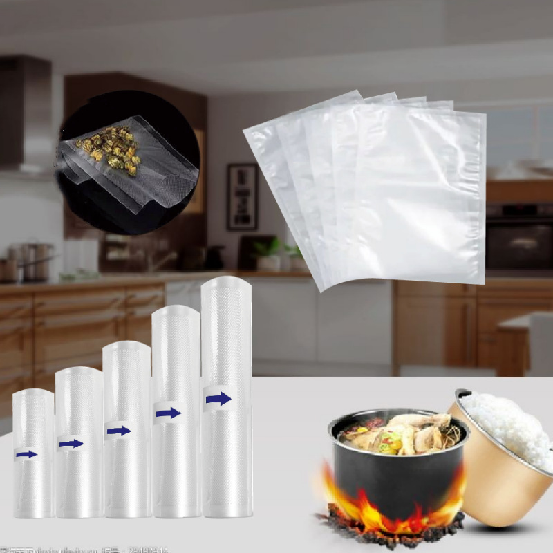 nylon seven layers co-extruded vacuum bag thickened transparent soft mesh sealed compressed vacuum fresh-keeping bag