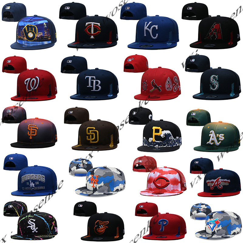 mlb洋基队棒球帽男女遮阳平檐帽街头嘻哈刺绣可调节帽子外贸跨境