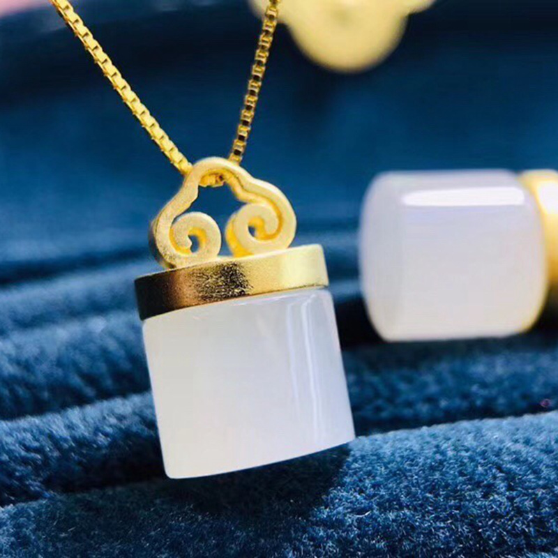 批发和田玉青海玉老坑料小印章吊坠玉石挂件包包挂手机挂 配证书