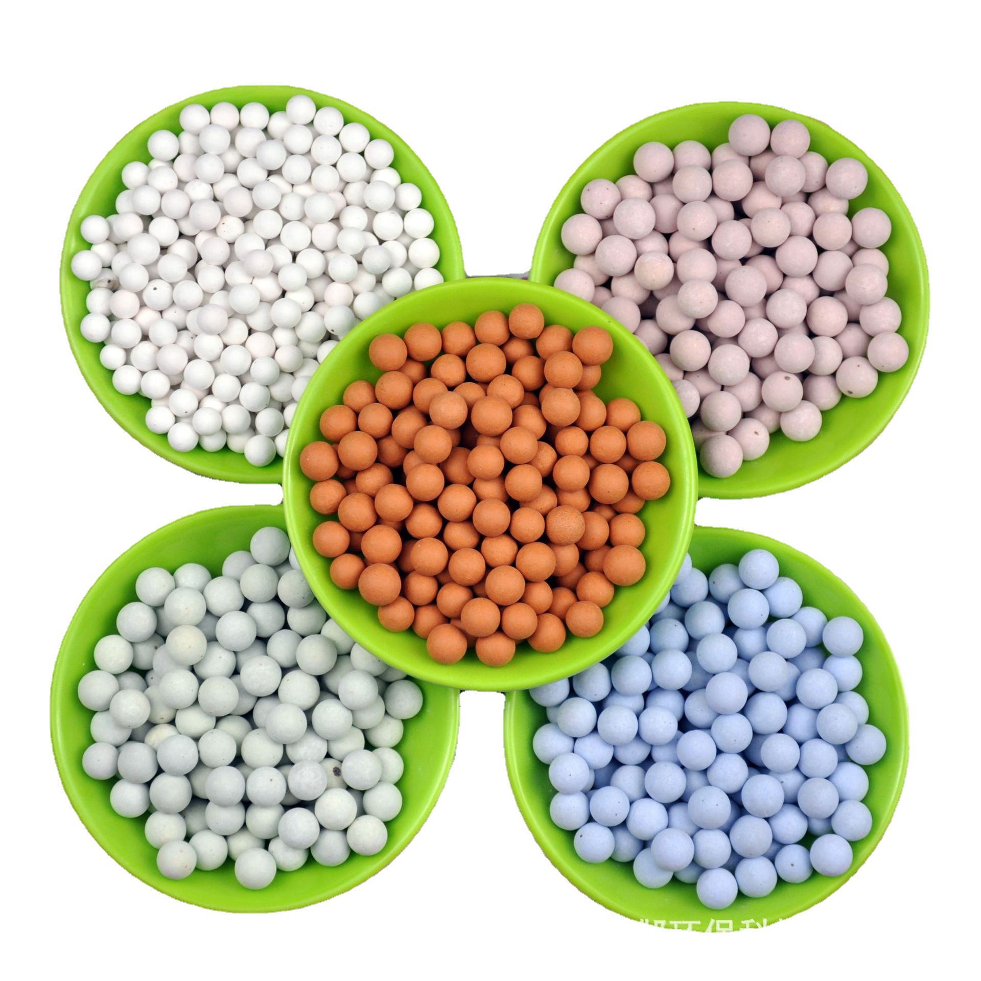 彩色陶粒 多肉 花卉铺面陶瓷球4-5mm多种规格麦饭石球托玛琳球