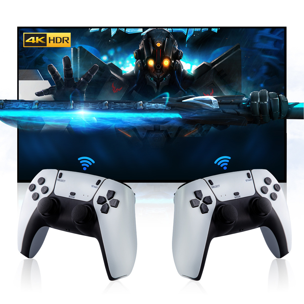 u9无线手柄家用高清游戏机,支持psp,ps1,n64,mame,等20个模拟器,64g