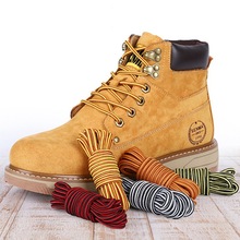 1Pair Round Boot Shoelaces Striped Sneakers Shoe laces跨境专