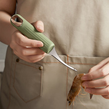 家用去虾线神器开虾背去虾线刀挑虾线多功能刀厨房专用不锈钢虾刀