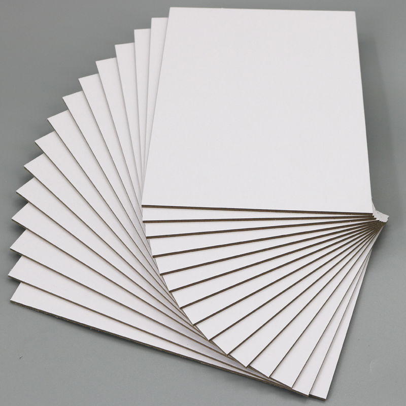 白色硬纸板双面白纸板a3纸浆画色纸4k幼儿园环创底板a4加厚封面
