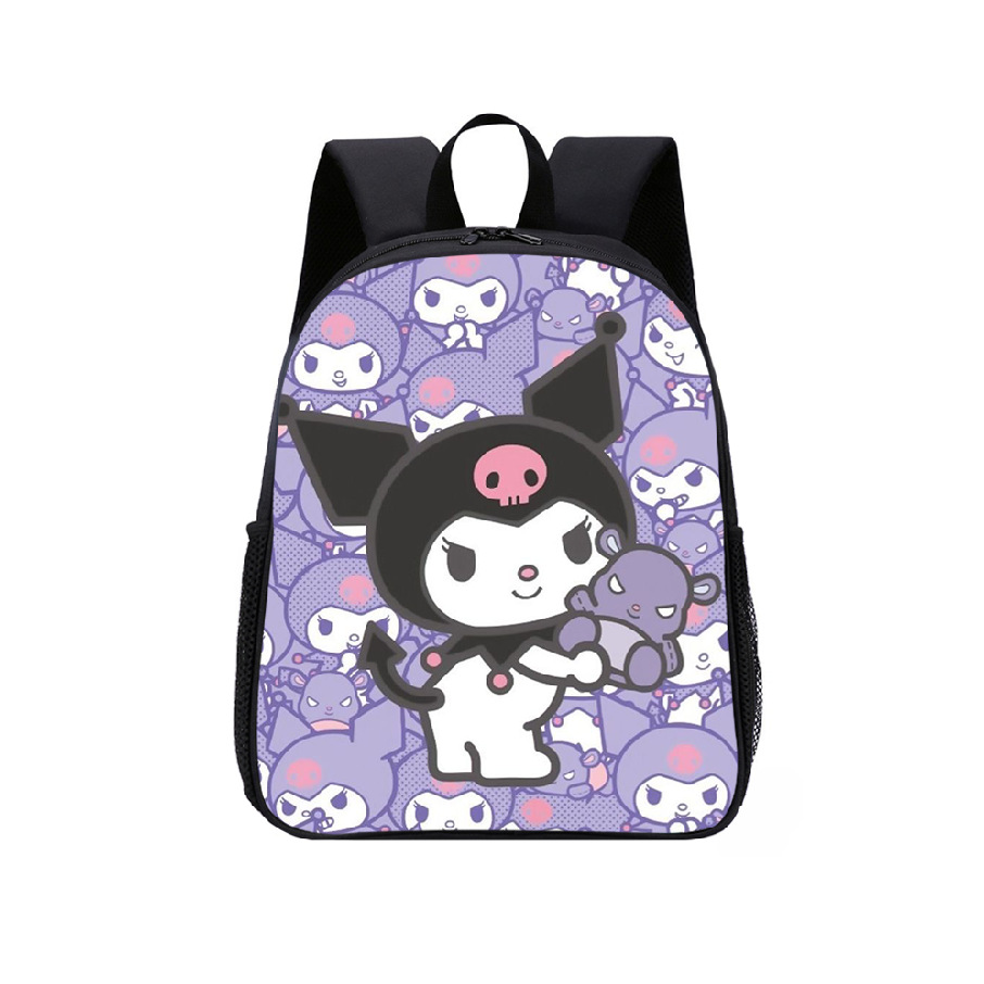 跨境卡通库洛米kuromi儿童背包可爱印花舒适双肩背包中小学生书包