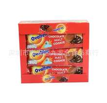 批发泰国进口Ovaltine阿华田麦芽巧克力夹心饼干12条360g一箱12盒