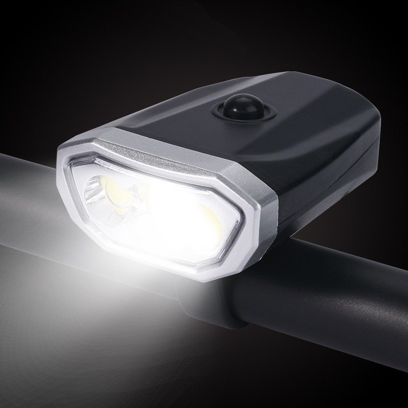 跨境外贸自行车灯前灯强光手电筒骑行装备单车夜骑照明灯山地车灯