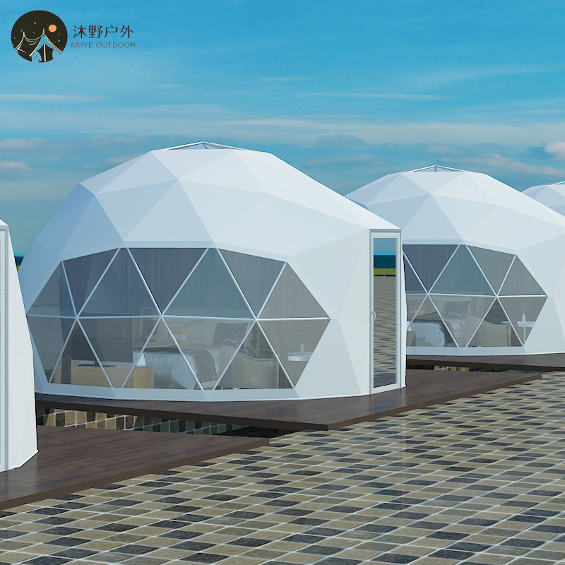 轻奢网红户外透明球形帐篷茶庄平原园林度假露营民宿星空帐篷厂家