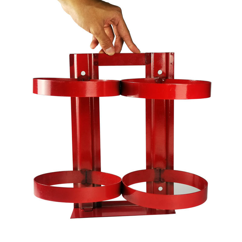 灭火器架子固定架挂架挂4公斤2只装挂式铁墙上挂钩灭火器支架悬挂