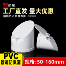 pvc排水管防臭器50 75 110mm防虫鼠自重力闭合化粪池排污口防臭阀