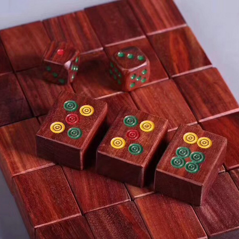 紫光檀麻将加工定制是产地福建仙游箱装数量10货号07颜色红色包装锦盒