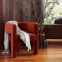 设计师客厅休闲椅网红现货北欧轻奢单人沙发椅异型售楼处会所单椅