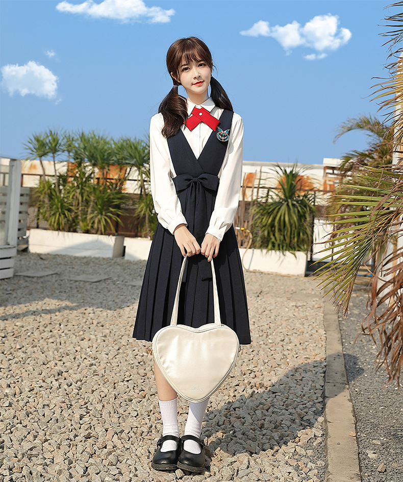 护奶裙jk制服裙卡奶裙背带连衣裙加工定制jk制服裙套装半身百褶裙