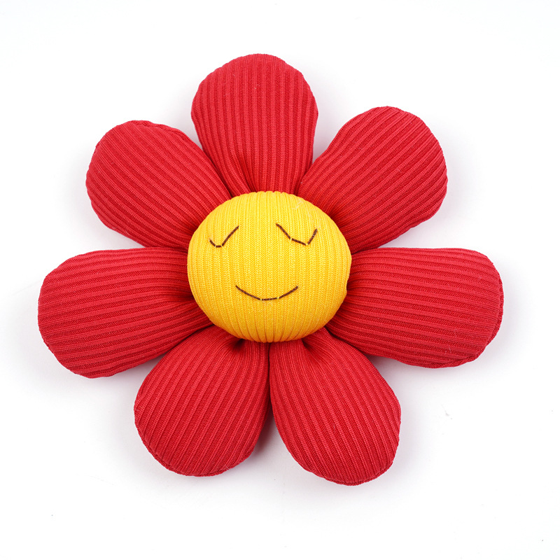 ins网红可爱彩色笑脸花服装辅料diy材料新款毛线小花胸花饰品配件