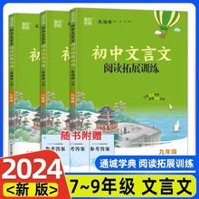 2024版通城学典初中文言文阅读拓展训练七八九年级上下册语文人教