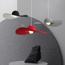 意大利设计师灯具丹麦北欧极简约卧室创意个性艺术餐厅草帽子吊灯