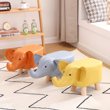 木制动物大象凳 客厅可爱换鞋凳 家用矮凳穿鞋凳时尚创意儿童板凳