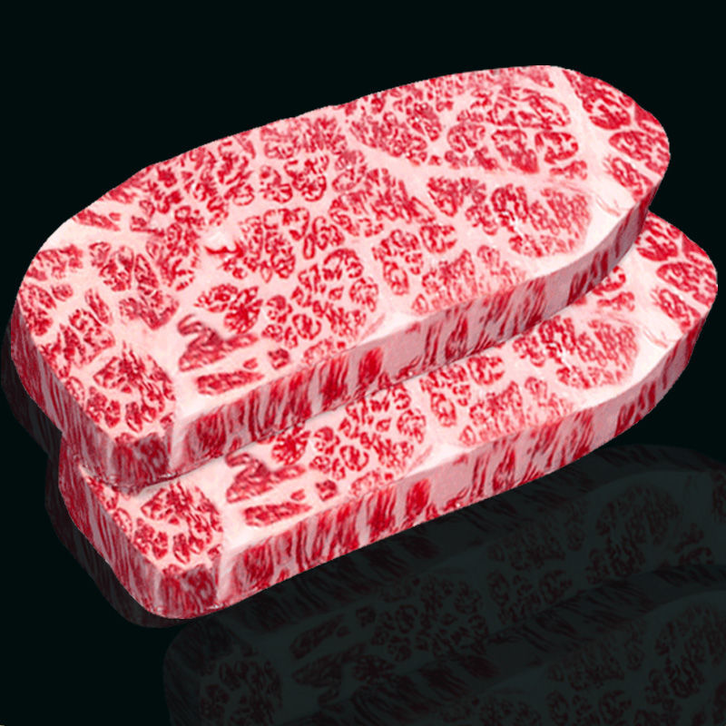 若简和牛雪花牛排m9上脑边媲美神户a5牛肉原切牛排500g厂家批发