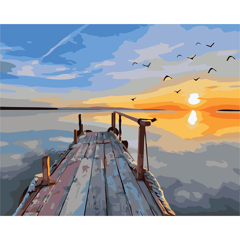 yc2174亚马逊热销款装饰成人彩绘手绘无框画40*50cm厂家批发-报价